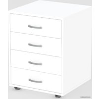 Тумба Seven Dreams SD-253 выкатная 4 ящика (белый)