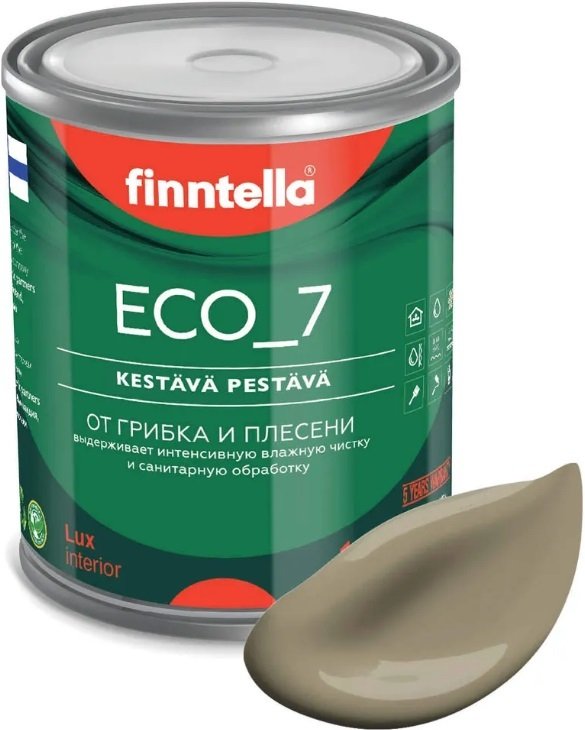 

Краска Finntella Eco 7 Ruskea Khaki F-09-2-1-FL086 0.9 л (коричневый хаки)