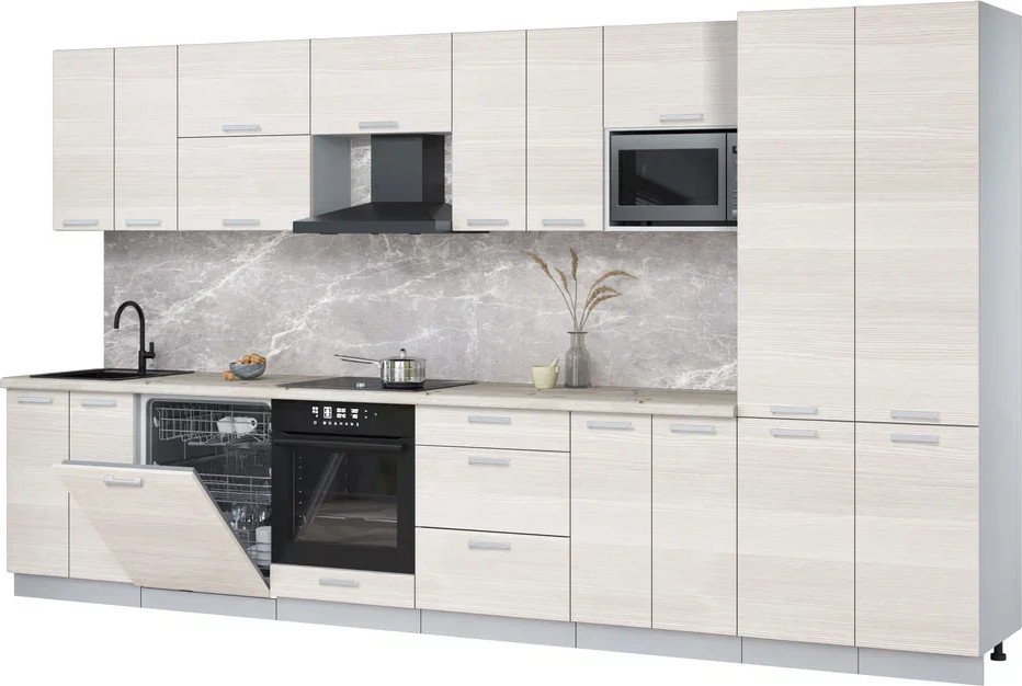 

Готовая кухня Интерлиния Мила Лайт 3.8-ПМ2 (вудлайн кремовый/вудлайн кремовый/бискайская сосна)