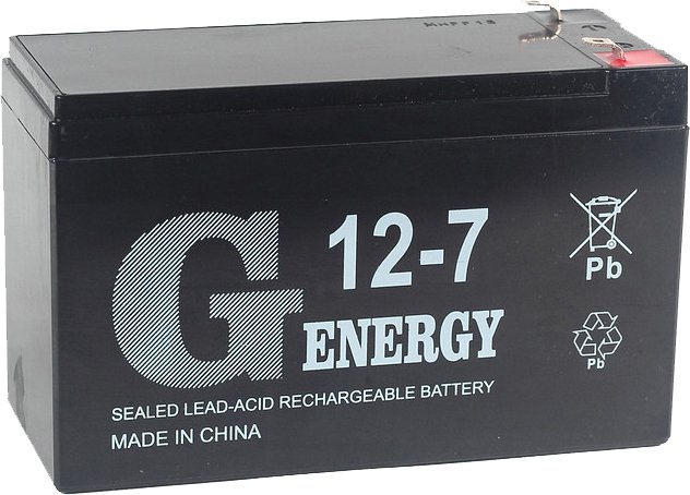 

Аккумулятор для ИБП G-Energy 12-7 F1 (12В/7 А·ч)