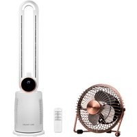 Безлопастной вентилятор Galaxy Line GL8112 + вентилятор настольный GL8152