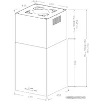 Кухонная вытяжка Korting Cube KHA 45970 W