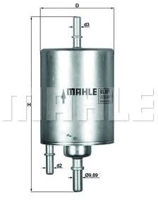 

Топливный фильтр Mahle Knecht KL571