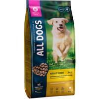 Сухой корм для собак All Dogs для взрослых с курицей 13 кг