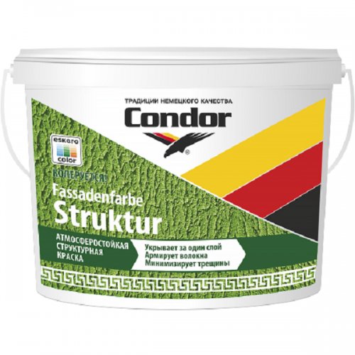 

Краска Condor Fassadenfarbe Struktur 0.2-0.5 (7.5 кг)