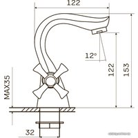 Смеситель Zerix MED-A 722 ZX1064