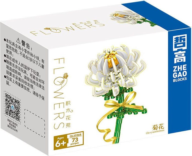

Конструктор Zhe Gao Flowers QL2336B Цветок Хризантемы