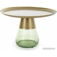 Журнальный столик Signal Tiffany B (золотой/зеленый)