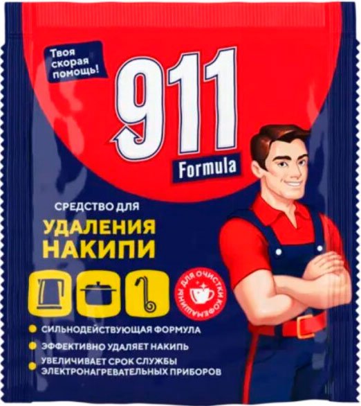 

Средство для удаления накипи 911 Formula Экспресс 0111039308 (60 г)