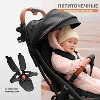 Коляска прогулочная «книга» Nuovita Jazz (черный)