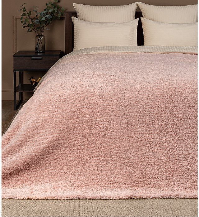 

Плед Tex Republic Овчина Однотонный 150x200 93188 (розовый)
