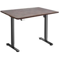 Стол для работы стоя ErgoSmart Wooden Electric Desk Slim 1300х750х27 мм (прямой край, дуб галифакс/черный)