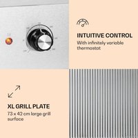 Электрогриль Klarstein Grillmeile 4400 (рифленая пластина)