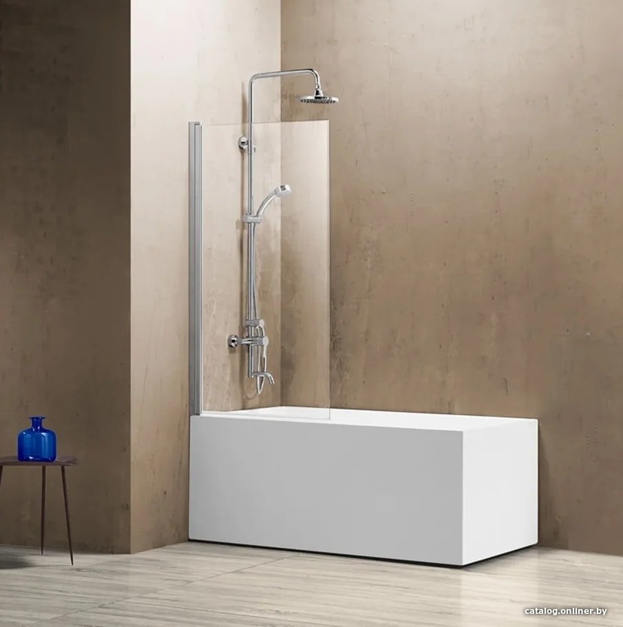 Стеклянная шторка для ванны Vincea VSB VSB-11800CL (хром/прозрачное)