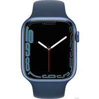 Умные часы Apple Watch Series 7 45 мм (синий/синий омут спортивный)