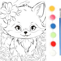 Набор для рисования MultiArt Холст для росписи Лис CANV15X20-118506