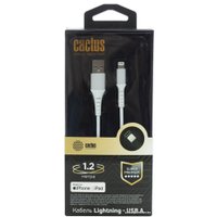 Кабель CACTUS USB Type-A - Lightning CS-LG.USB.A-1.2 (1.2 м, белый)