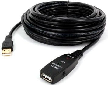 

Удлинитель KS-IS KS-866-30 USB Type-A - USB Type-A (30 м, черный)