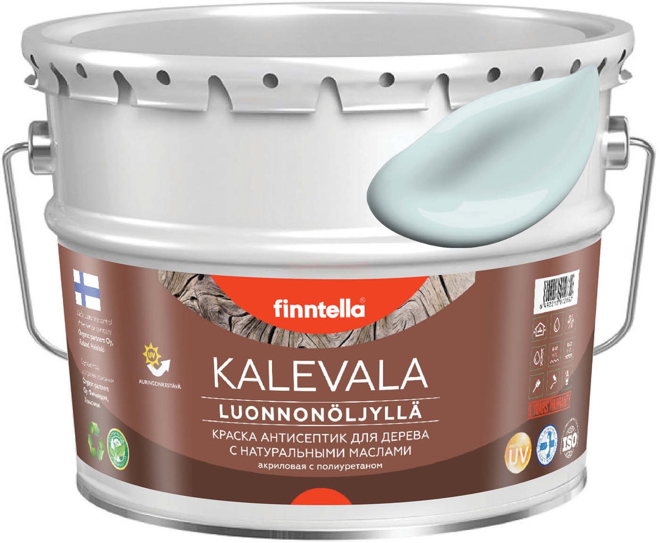 

Краска Finntella Kalevala Kylma F-13-1-9-FL007 9 л (голубой)