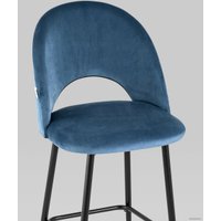 Стул Stool Group Меган велюр барный (пыльно-синий)