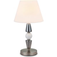 Настольная лампа Ambrella LH75262 SN/FR (сатин никель/белый матовый)