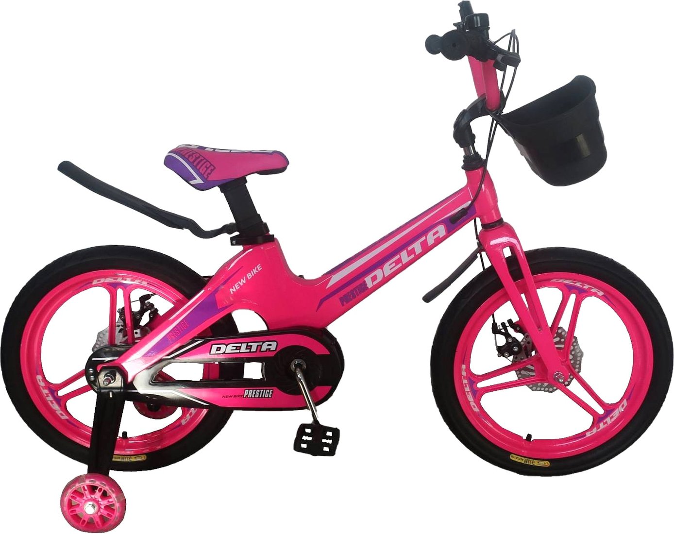 

Детский велосипед Delta Prestige D 18" + шлем 2020 (розовый)