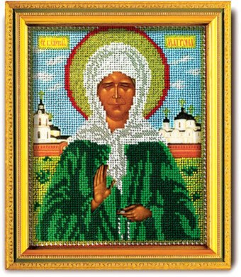 Набор для вышивания Радуга бисера Св.Матрона В-306