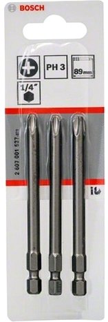 Набор бит Bosch 2607001537 (3 предмета)