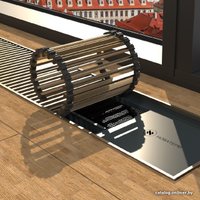 Внутрипольный конвектор Новатерм НТ-В-075/35/340 (черный)