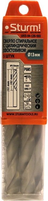 

Набор сверл Sturm 1055-04-13S-SS5
