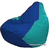 Кресло-мешок Flagman Груша Мега Super Г5.1-124 (синий/бирюзовый)
