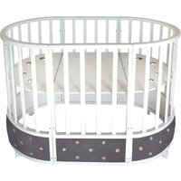 Кроватка-трансформер Sweet Baby Cappellini 7в1 (белый/серый)
