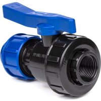 Запорная арматура Lammin Кран шаровый (обойма-внутренняя резьба) для ПЭ труб Ду 40х1 1/4"