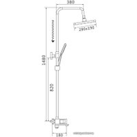 Душевая система  Shevanik S9036H