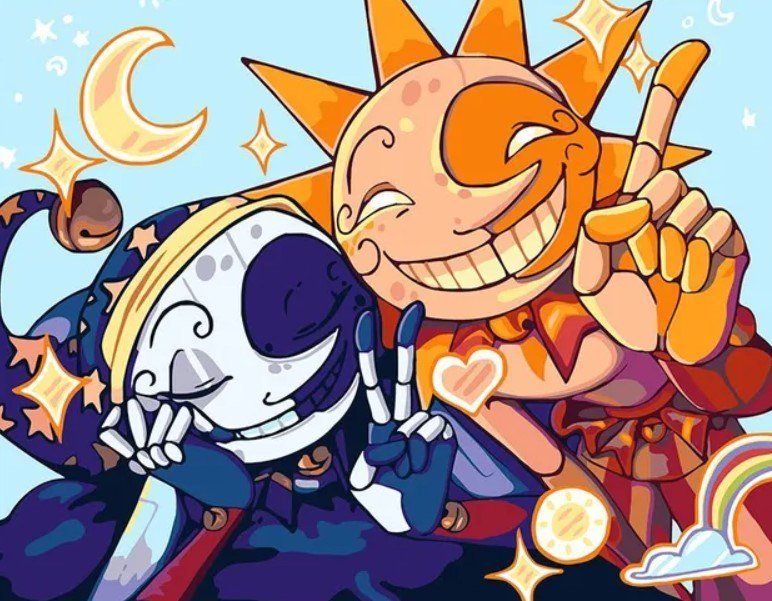 

Картина по номерам PaintLine Security Breach. Солнце и луна PL-00273