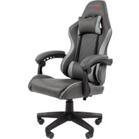 Игровое (геймерское) кресло CHAIRMAN CH28 (экокожа, черный/серый)