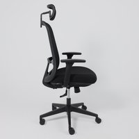 Офисное кресло AksHome Gem (сетка/ткань, черный/черный полиамид)