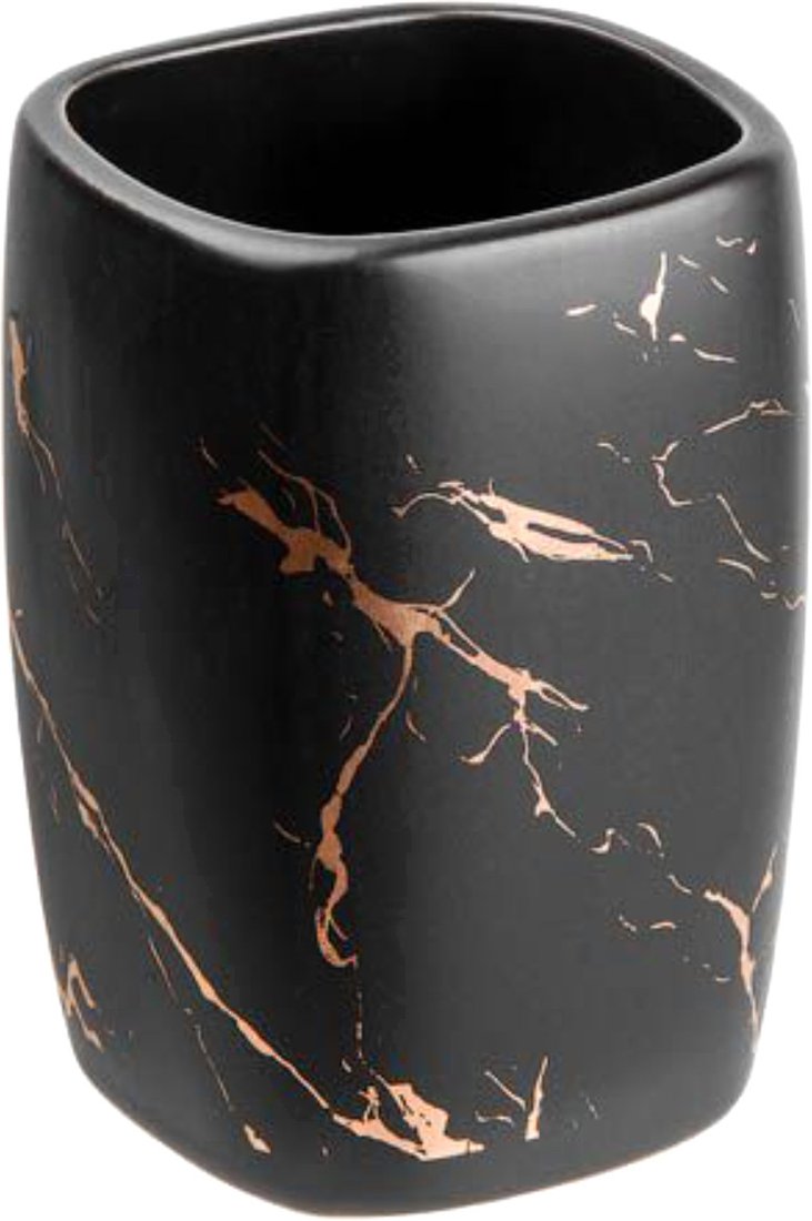 

Стакан для зубной щетки и пасты Perfecto Linea Elegance 35-721081 (черный)