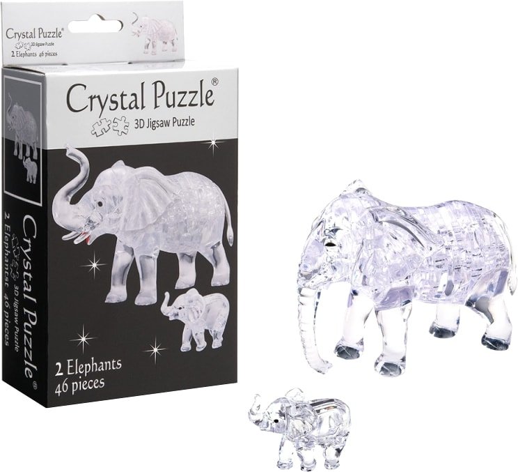 

3Д-пазл Crystal Puzzle Два слона 90235