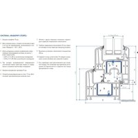 Окно ПВХ Deceunick Фаворит Спейс 2080x1430 П/О+Г+П/О СП2Э