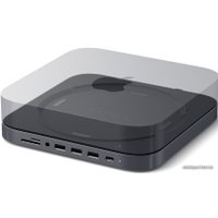 USB-хаб Satechi Aluminum Stand & Hub for Mac Mini ST-ABHFM (серый)
