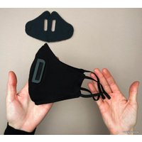 Респиратор-полумаска A12Mask v4.0 AirPro Многоразовая маска-респиратор (черный, M)