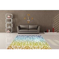 Ковер для жилой комнаты Lalee Maya 482 (160x230, белый-зеленый)