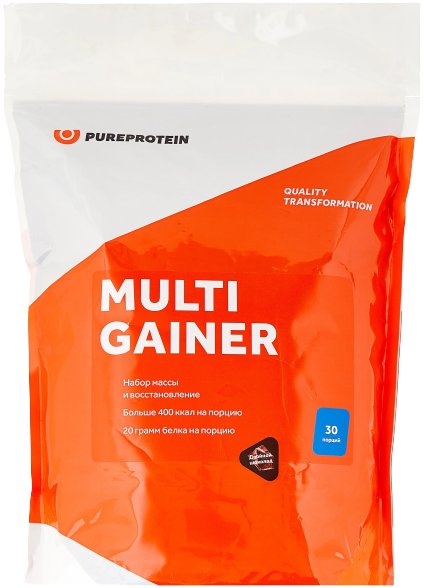 

Протеин комплексный Pureprotein Multi Gainer (1000г, двойной шоколад)