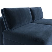 Угловой диван Лига диванов Лига-060 НПБ угол универсальный 129495 (велюр Tower 13 синий)