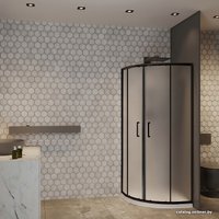 Душевой уголок Roxen Santi 55020-90BC 90х90 (матовое стекло)