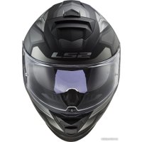 Мотошлем LS2 FF800 Storm Faster (XS, черно-серый матовый)