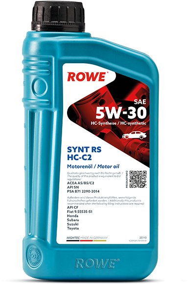 

Моторное масло ROWE Hightec Synt RS HC-C2 5W-30 1л