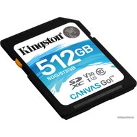 Карта памяти Kingston Canvas Go! SDG/512GB SDXC 512GB