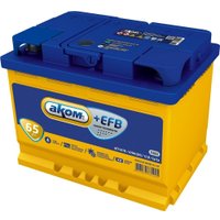 Автомобильный аккумулятор AKOM +EFB 65e (65 А·ч)